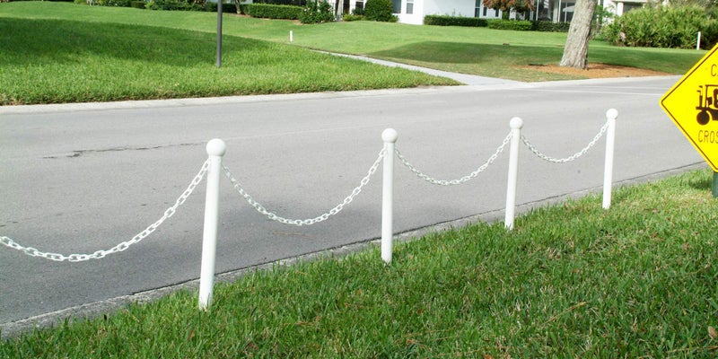 Mr. Chain Plastic Barrier Chain, White, 1.5-Inch Link Diameter, 25-Foot Length (30001-25) - Image 3